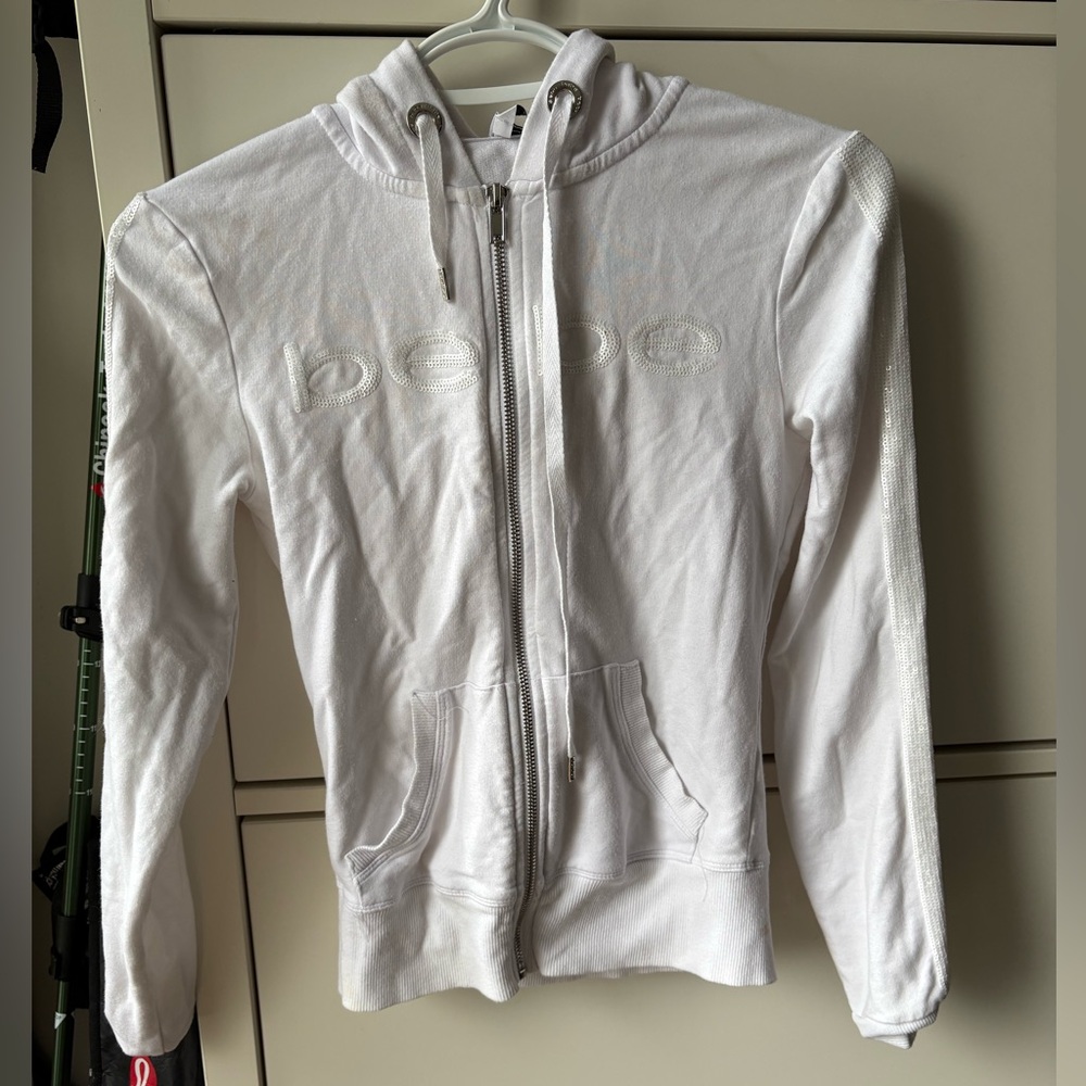 Bebe white sweater